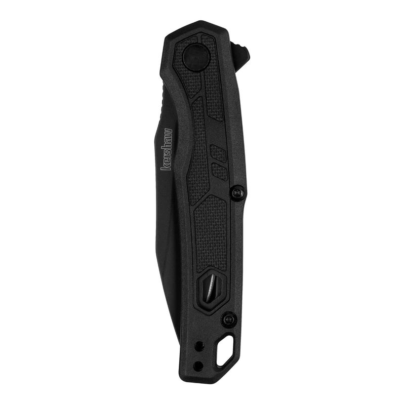 Kershaw Appa Folding Serrated Tactical Pocket Knife, Assisted Opening, 2.75 inch Serrated Black Blade and Handle, Small, Lightweight Every Day Carry - Image 4